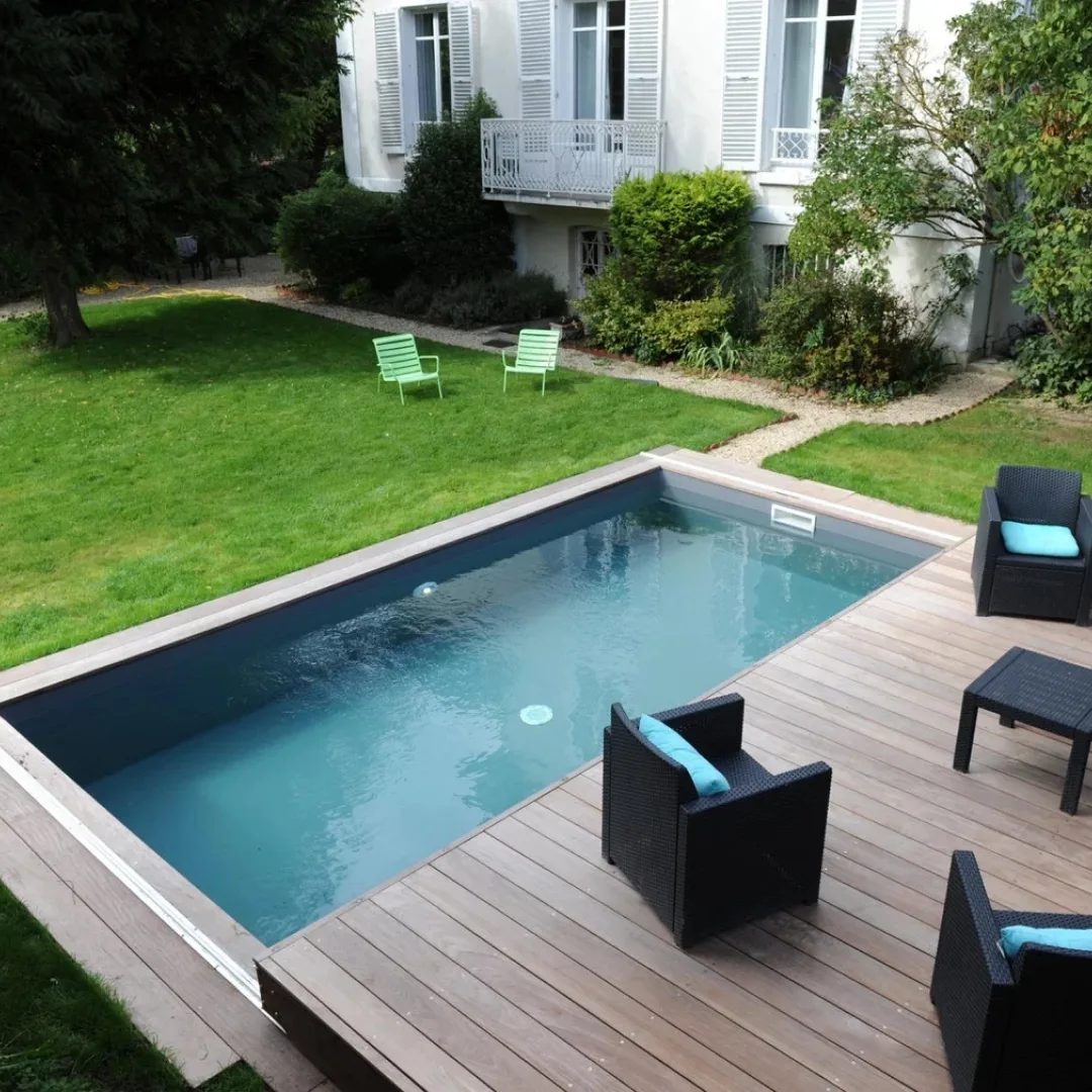 Раздвижная терраса для бассейна в Миассе