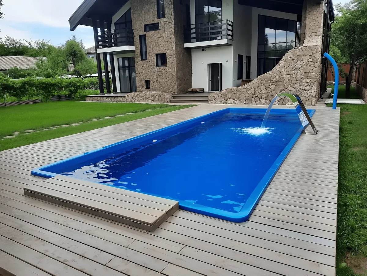 Композитный бассейн Laguna 9 — вид сверху в Миассе