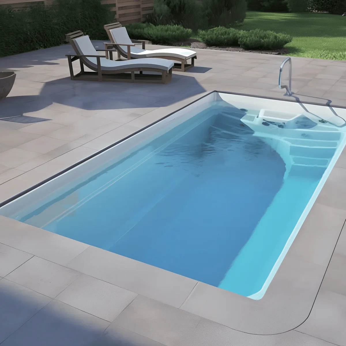 Композитный бассейн Laguna 5 — вид сверху в Миассе